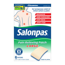Salonpas-8-Hour-Pain-Relief-Patch-with-Camphor-3-1-Menthol-6-for-Back-Muscles-Large-6-Count_2df42cb8-3deb-4daa-addc-dcafcbd8c696.de057bba042d2a15dab9f64b0149ee37 - USA Mega Market