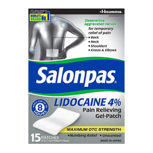 SalonpasLidocaine4_PainRelievingGelPatch_15ct. - USA Mega Market