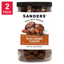 Bombones de chocolate con leche, nueces y caramelo Sanders, 907 g (32 oz), paquete de 2