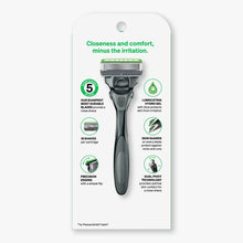 Schick Hydro Sensitive 5 Blade Razor for Men, 1 Razor Handle with 3 Refills