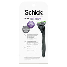 Schick Hydro Ultra Sensitive 3 Blade Razor for Men, 1 Razor Handle with 4 Razor Refills