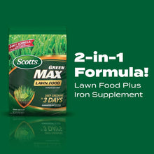 Scotts Green Max Lawn Food, Fertilizer Plus Iron Supplement