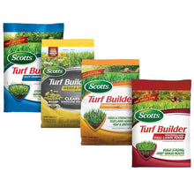 Scotts Turf Builder Halts Crabgrass Preventer, Weed & Feed5, SummerGuard and WinterGuard, 4 Bag Bundle, Large Lawns