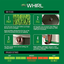 Scotts Whirl Hand-Powered Spreader for Grass Seed, Fertilizer, Salt and Ice Melt