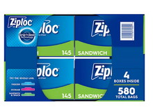 Bolsas para sándwich Ziploc Easy Open Tab, 580 unidades. 