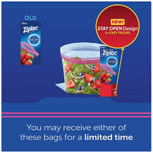 Ziploc Gallon & Storage Quart Bags with New Stay Open Design, 204 ct.
