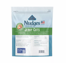 Golosinas para perros Blue Buffalo Nudges Natural Jerky Cut, sabor a pollo, 40 oz.