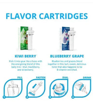 Cirkul 32oz Matte Black Stainless Steel Water Bottle Starter Kit with Black Lid and 2 Flavor Cartridges (Blueberry Grape & Kiwi Berry)