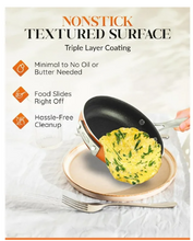 Juego de ollas y sartenes Gotham Steel, apilables, antiadherentes, de cobre fundido, 10 piezas 