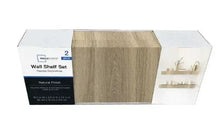 Mainstays 16.5" Wall Mounted Floating Shelves 2pack, Natural