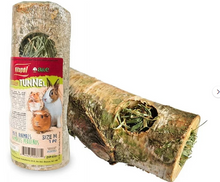 A&E Cage Small Animal Birch Tunnel with Hay - Medium
