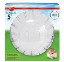Kaytee Run-About Ball for Dwarf Hamsters, Mice and Other Small Animals, Clear 5 Inches