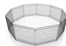 Pet Champion Small Animal Wire Playpen, Black, 9in Tall, 32in Diameter