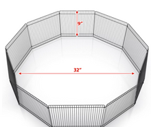 Pet Champion Small Animal Wire Playpen, Black, 9in Tall, 32in Diameter