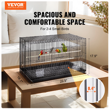 BENTISM 30 inch Bird Cage Metal Large Parakeet Cages for Cockatiels Small Parrot