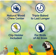 Barritas crujientes Vitakraft para canarios y pinzones - Huevo y miel - Golosina para pájaros 