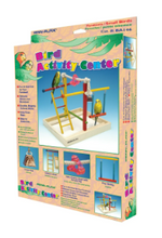 Parque de juegos de madera Penn-Plax Bird Life: perfecto para periquitos, loritos, agapornis, cacatúas y cotorras de mejillas verdes. Mantén a tus aves estimuladas y entretenidas. Mediano. 