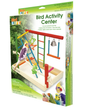 Penn-Plax Bird Life Wood Playpen – Perfect for Cockatiels and Conures - Large Multicolor