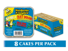 C & S Products No- Melt Suet Dough Woodpecker & Songbird Wild Bird Food, 10 oz- 8 Pack, Fresh