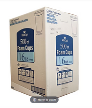 Vasos de espuma WinCup de 16 onzas, paquete de 500 unidades - Blancos 