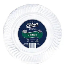 Chinet Crystal 10" Clear Dinner Plate, 25 ct.