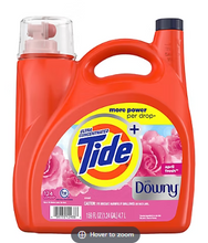 Tide Plus A Touch of Downy Liquid Laundry Detergent, HE Compatible, 124 loads/159 fl. oz. - April Fresh