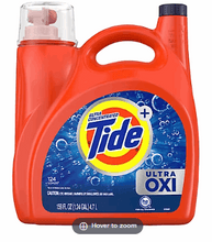 Tide Ultra Oxi Liquid Laundry Detergent, 124 loads/159 fl. oz.