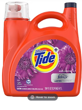 Tide Plus Febreze Freshness Spring & Renewal HE Turbo Clean Liquid Laundry Detergent, 124 loads/159 fl. oz.