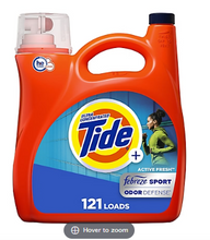 Tide Plus Febreze Sport Odor Defense Liquid Laundry Detergent, 165 fl. oz.
