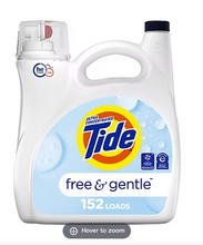 Tide Free and Gentle Liquid Laundry Detergent, 170 fl. oz.