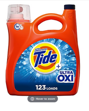 Tide Ultra Oxi Liquid Laundry Detergent, 165 fl. oz.