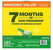 Gain Powder Laundry Detergent, 188 oz./183 Loads - Original Scent