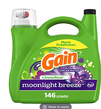 Gain + Aroma Boost Liquid Laundry Detergent, 208 oz. - Moonlight Breeze Scent