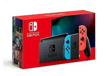 Nintendo Switch with Neon Blue and Neon Red Joy-Con