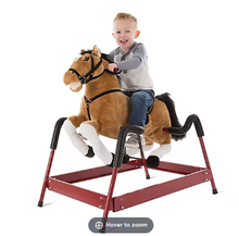 Happy Trails Plush Spring Rocking Horse - Brown