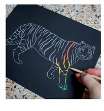 Art 101 Scratch and Color Art Kit with 103-Pc.