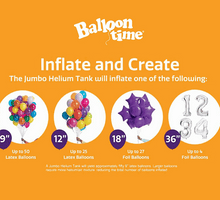 Balloon Time Jumbo Helium Kit - Festive Rouge