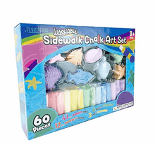 Juscreate Sidewalk Chalk Set, 60 Pc.
