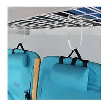 Estantería de almacenamiento elevada SafeRacks de 1,22 m x 2,44 m - Blanca