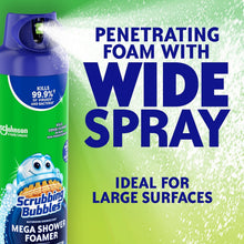 Scrubbing Bubbles Mega Shower Aerosol, Disinfectant Spray, Rainshower Scent, 20 oz., 3 ct. (PACK OF 3 )