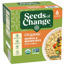 SeedsofChange-OrganicQuinoaandBrownRicewithGarlic-8-5ozPouch-6-Count-_2 - USA Mega Market
