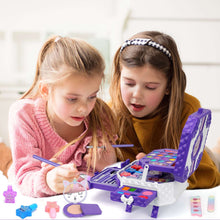 Sendida Kids Makeup Kit, 64pcs Real Washable Kids Makeup Set for Girl Toys Princess Brithday Gifts for Little Girls 3-12 Year Old, Large Size