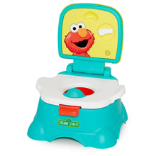 Sesame Street Elmo Hooray 3-in-1 Potty Chair, Toilet Trainer, Step Stool, Flush Handle, Unisex