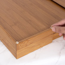 Seville Classics 4-piece Bamboo Expandable Drawer Organizer