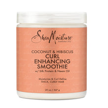 Crema capilar Shea Moisture Curl Enhancing Smoothie, coco e hibisco, 20 oz.
