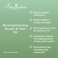 SheaMoisture Strengthening Scalp Oil & Hair Oil Rosemary & Vegan Collagen, 2 oz