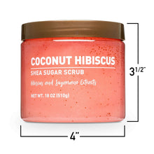 (3  pack)  Shea Sugar Scrub, Coconut Hibiscus, 18 oz