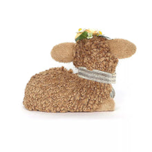 Sheep With Wood Rose Accents Set of 2