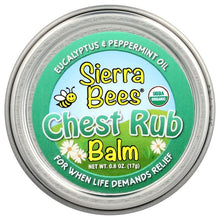 SierraBees_ChestRubBalm_Eucalyptus_Peppermint_0.6oz_17g - USA Mega Market