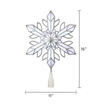 SilverSnowflakeBatteryOperatedLEDChristmasTreeTopper_15.75_HolidayTime_2_e280fa4d-4e24-4dac-a8fd-173d4bf225d4 - USA Mega Market